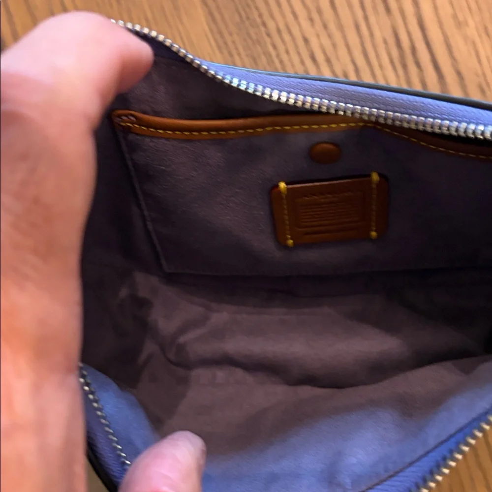 Coach Luna Shoulder Bag in Soft Purple Pebbled Leather - Picture 6 of 9